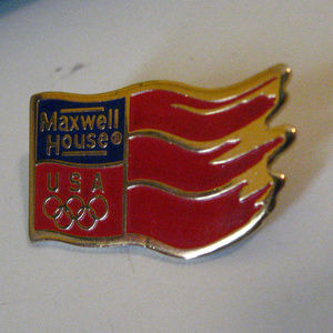 Maxwell House Coffee Vintage Olympic Games Pin